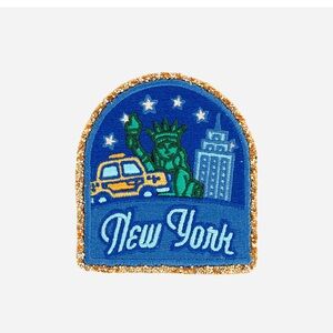 Stoney Clover Lane New York Patch - Blue and Gold